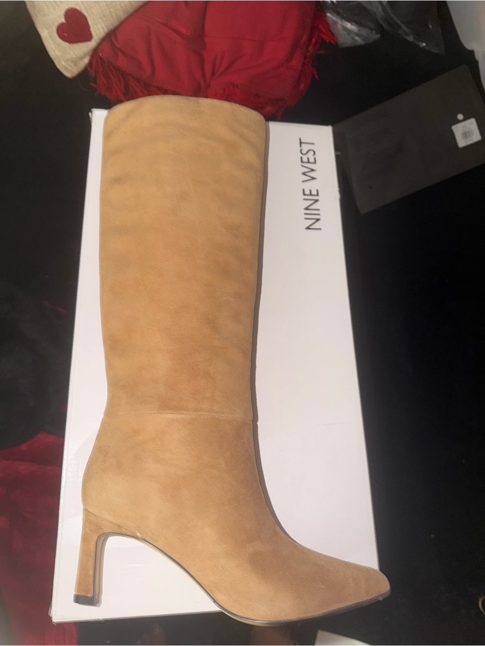 Nine West Tan Suede Over-the-Knee Boot